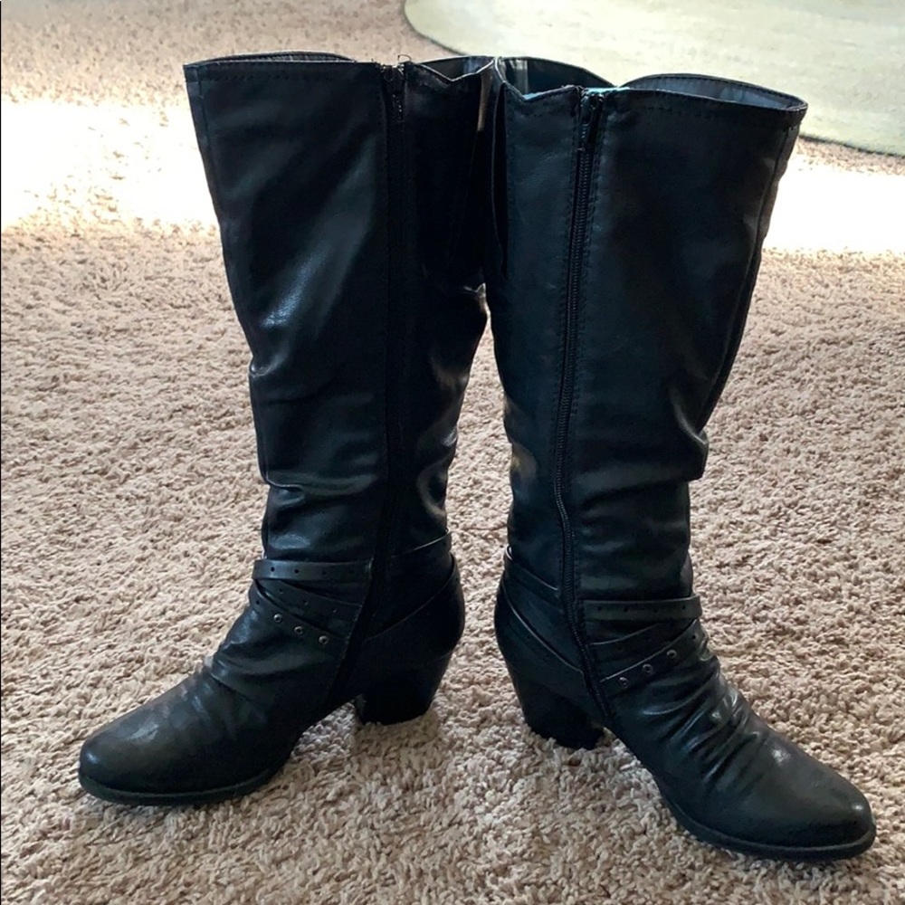Bare traps tall boots